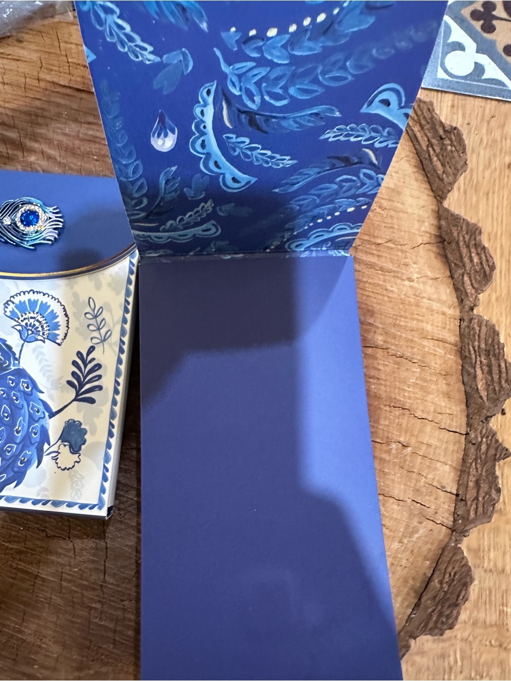 Punch Studio Blue Peacock Notebooks & Journal Set - Picture 4 of 7